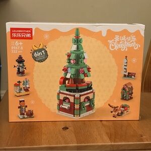 Christmas Tree Building Set (332 pcs, 6-in-1 Holiday Series)